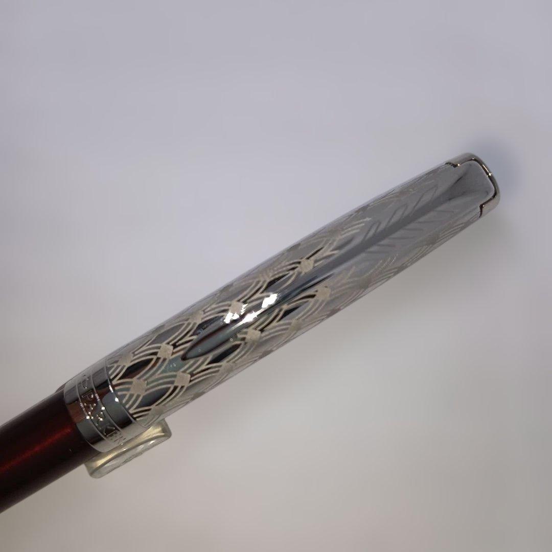 PARKER ソネット　メタル&レッドCTボールペンペンシースセット