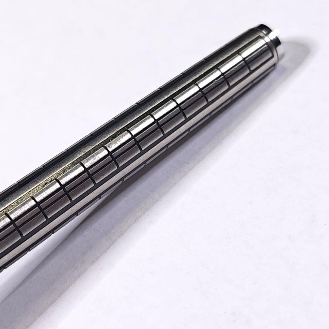 プラチナ万年筆 リビエール 格子柄 14k-wg