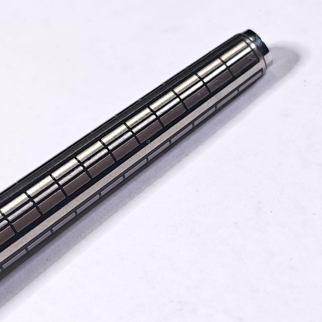 プラチナ万年筆 リビエール 格子柄 14k-wg