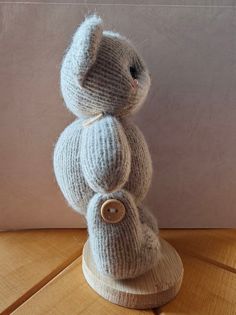 新品|ハンドメイド テディベア 着せ替え人形 ウール製 あみぐるみ 可動式