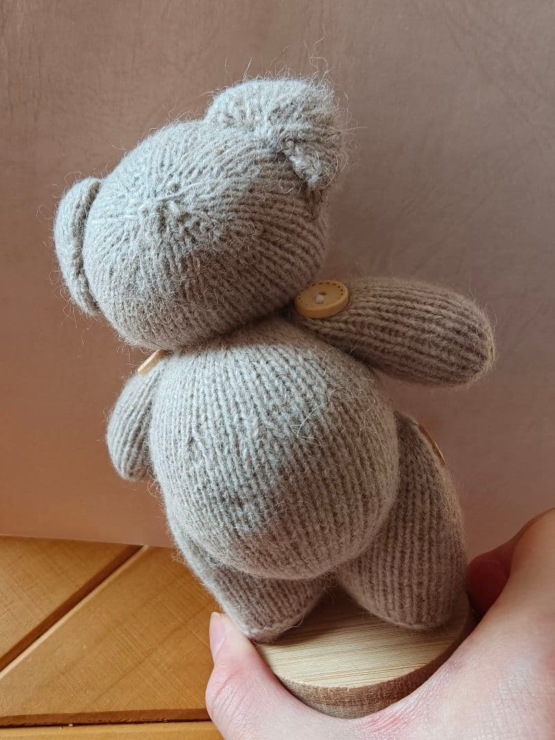 新品|ハンドメイド テディベア 着せ替え人形 ウール製 あみぐるみ 可動式