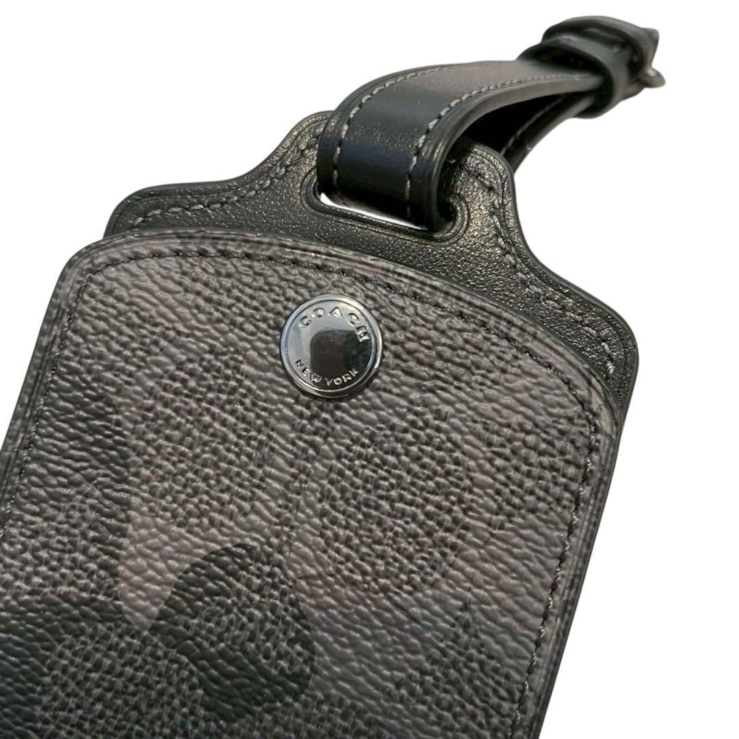 【新品】Coach コーチ ラゲッジタグ ネームタグ シグネチャー グレーカモ