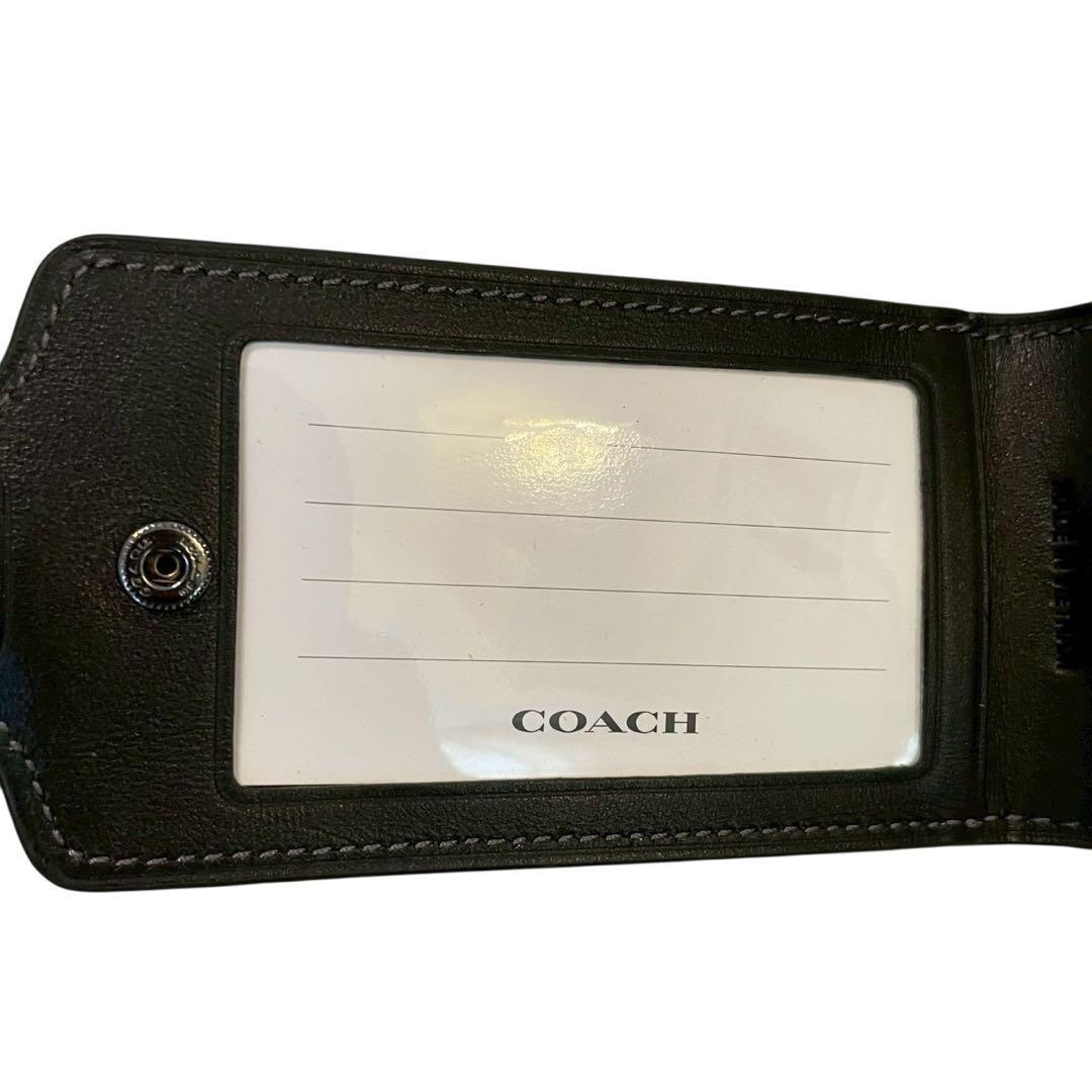 【新品】Coach コーチ ラゲッジタグ ネームタグ シグネチャー グレーカモ