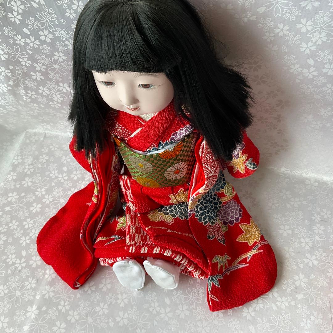 市松人形尺ニ松菊作　お座り着せ替え市松人形12号　昭和市松人形（倉庫保管品）