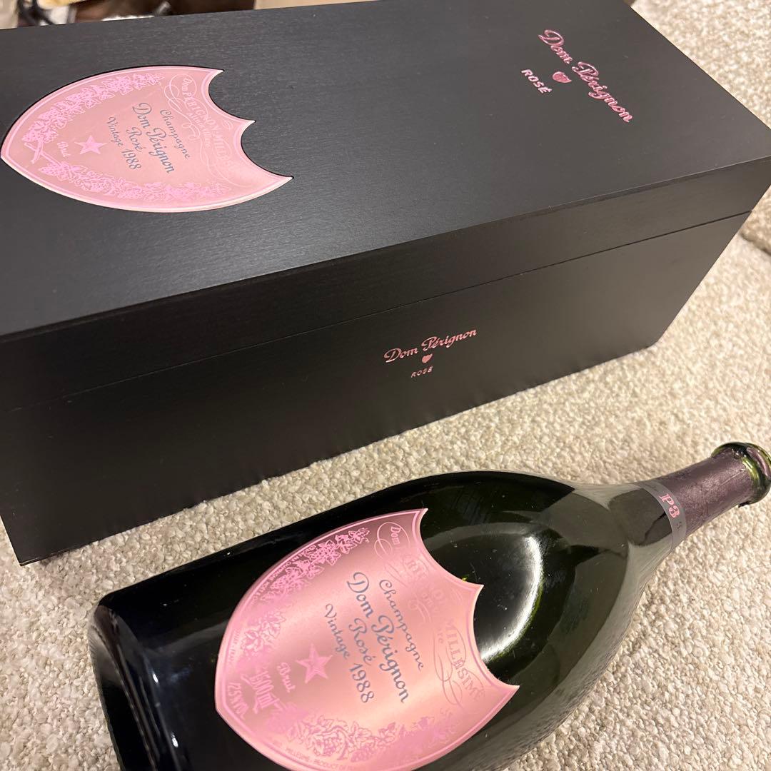 マグナムボトルDom Pérignon ロゼ 1988 空瓶➕木箱