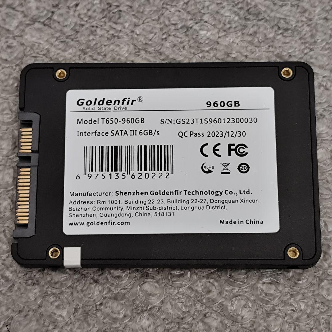 ④新品同様 使用時間 2時間 960GB 2.5インチ SATA SSD