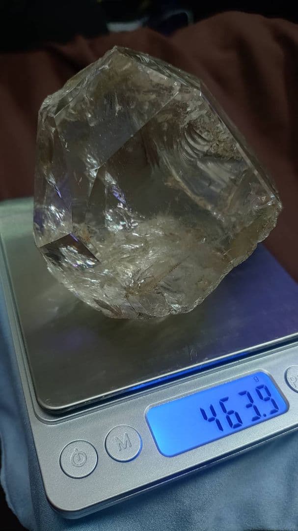 天然水晶、原石、パートカット、置物、パワーストーン、虹入り　骨董。