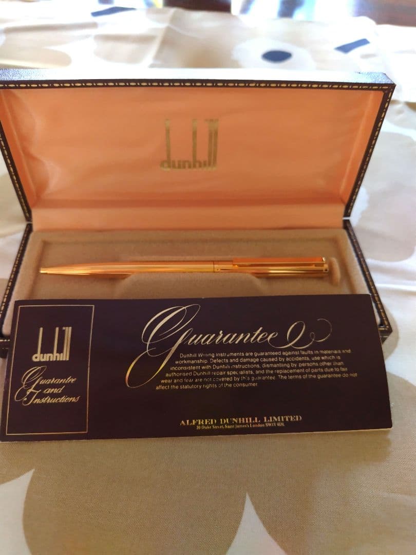 未使用 Dunhill 金張りボールペン ドイツ製