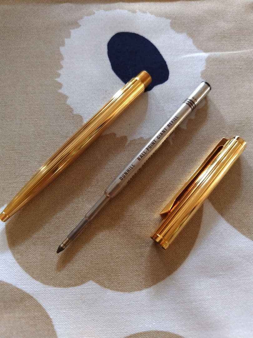 未使用 Dunhill 金張りボールペン ドイツ製