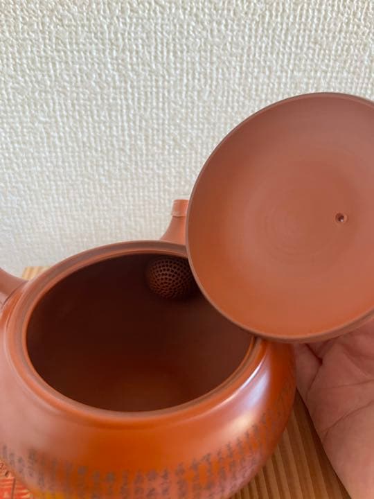 吉川雪堂造、壷堂刀　常滑焼　朱泥　急須　茶道具　茶器