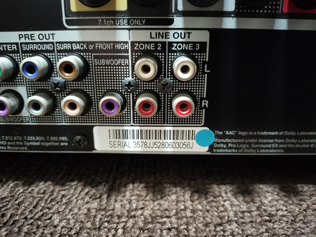 ONKYO (オンキョー) TX-NR616 AVアンプ　AVレシーバー　 本体