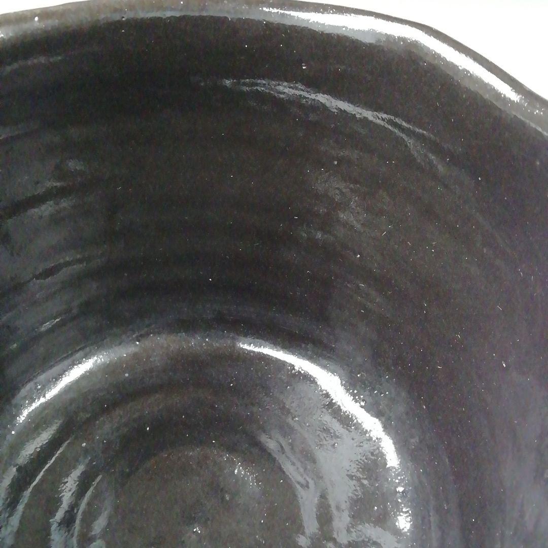 Ｔ５０３　茶碗　『瀬戸黒　小田木写』『半筒茶碗』『西尾香舟』共箱　抹茶碗　茶道具