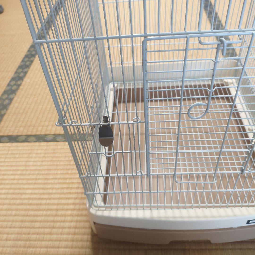 SANKO 鳥かご ホワイト　餌セット