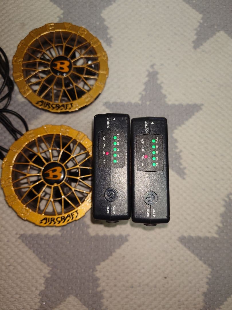 BURTLE2025ファン、22vバッテリー2個