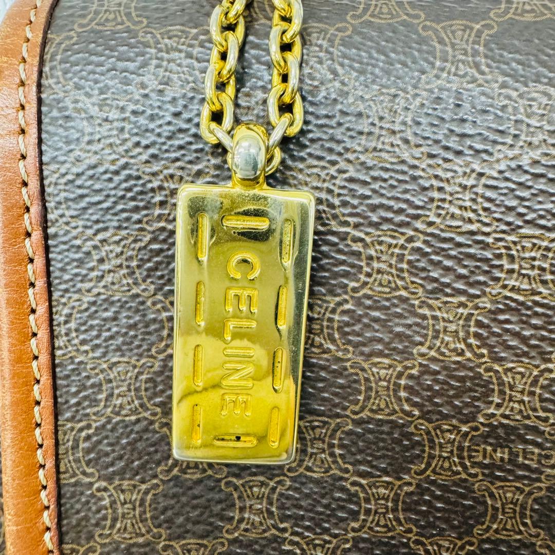✨CELINE✨セリーヌ✨マカダム柄✨トリオンフ✨ブラゾン✨ブラウン✨バッグ✨
