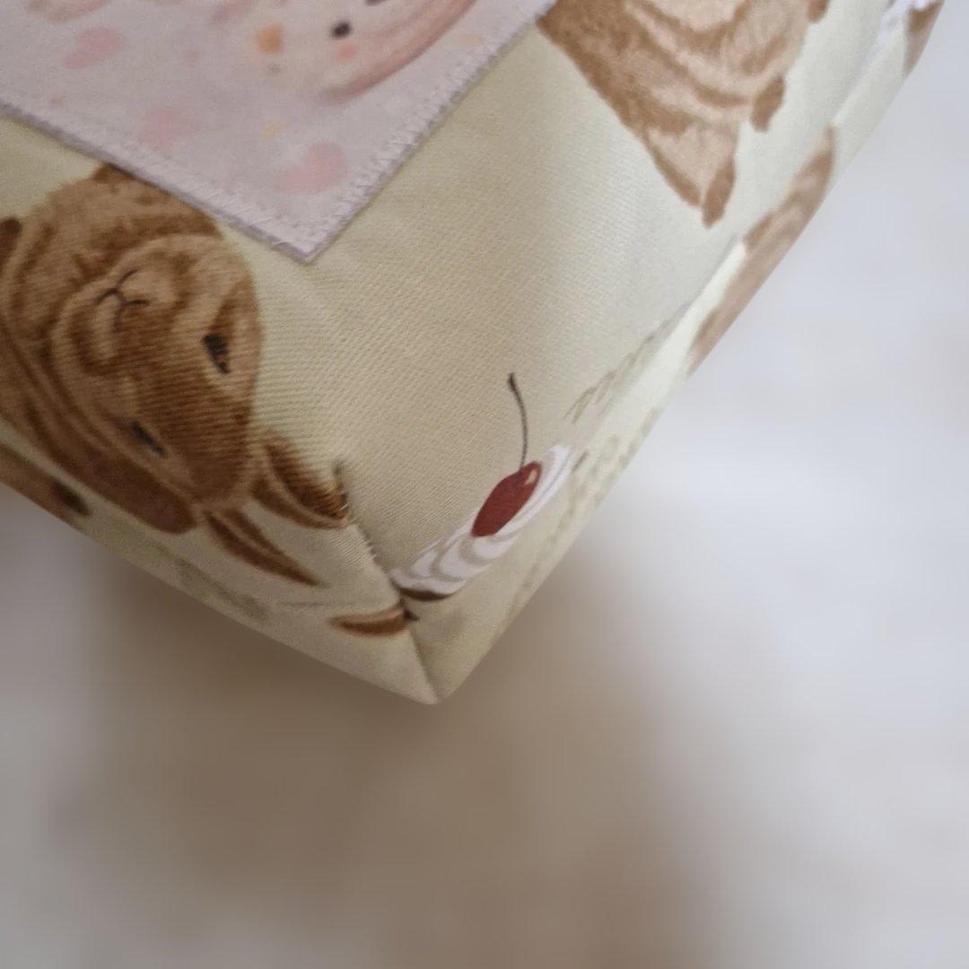 うさぎパネル生地　ハンドメイド　ミニバック