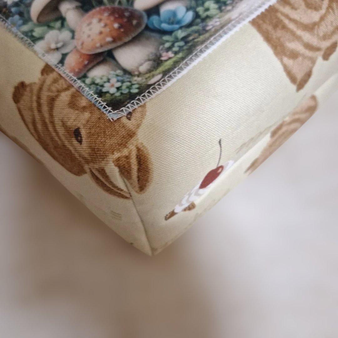 うさぎパネル生地　ハンドメイド　ミニバック