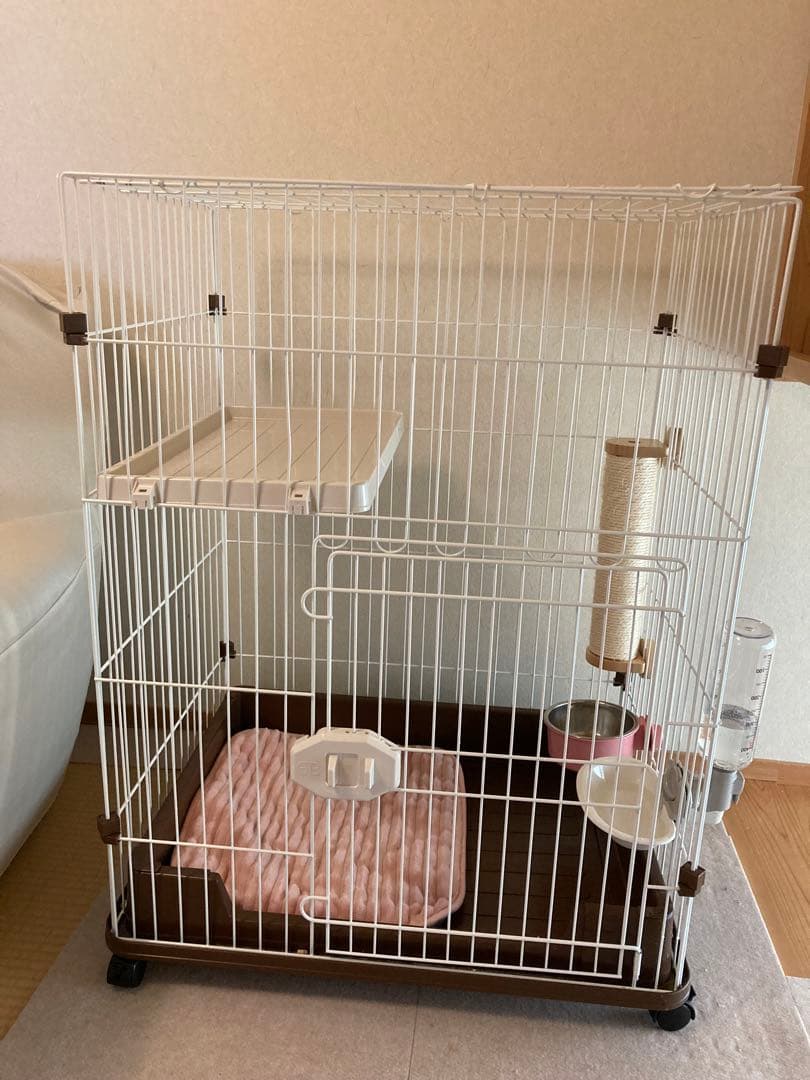 ホワイトキャットケージ 2段式