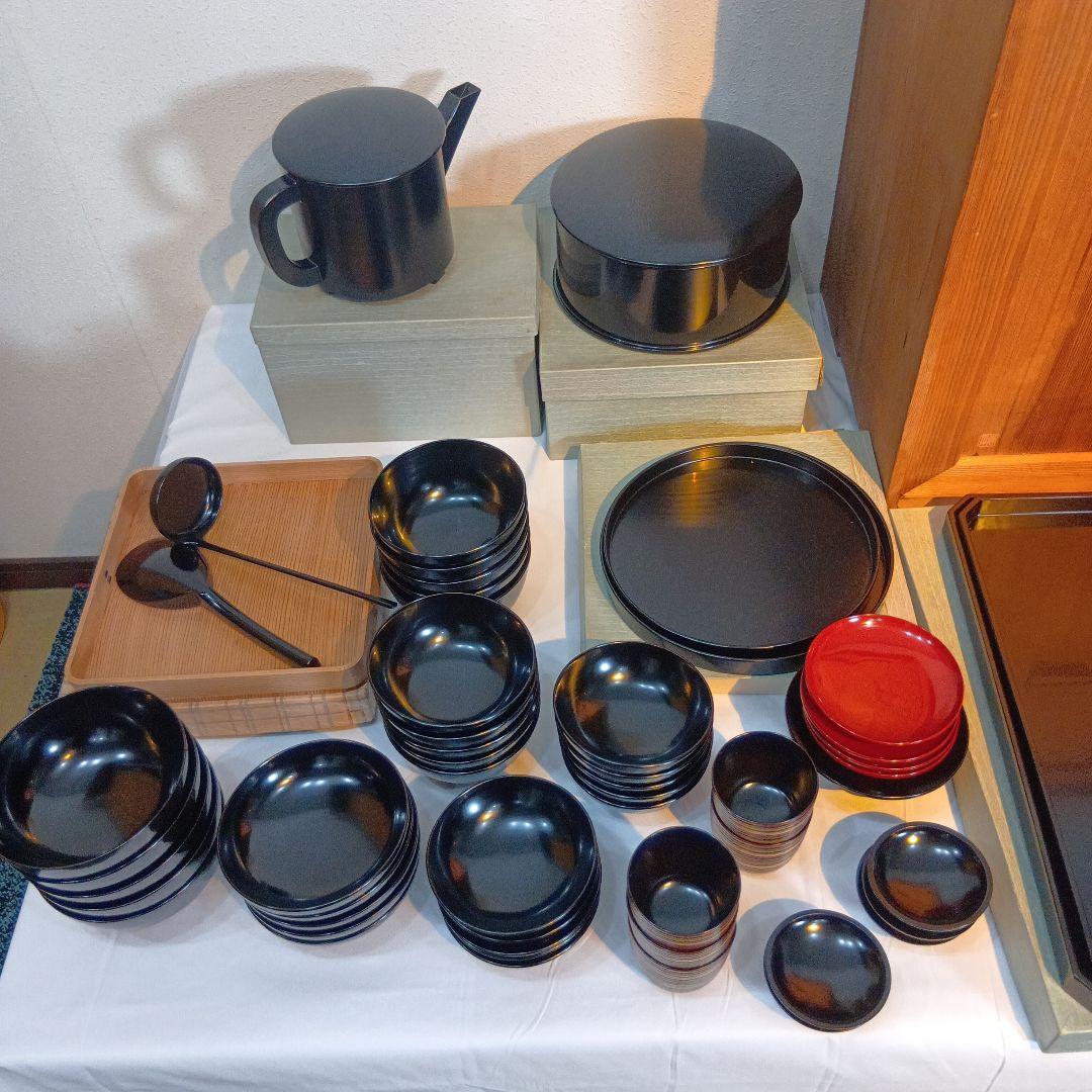 茶道具　木製漆塗　懐石道具一式