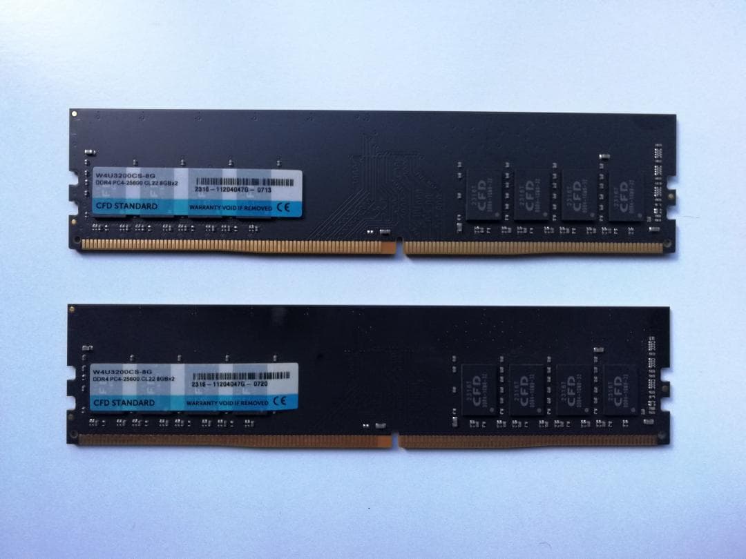 CFD　DDR4-3200　8GB×2枚（計16GB）DIMMメモリ