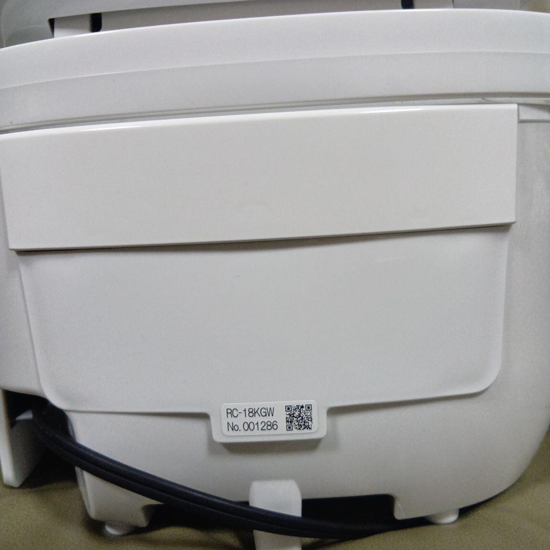 TOSHIBA 真空圧力IH炊飯器 炎匠炊き 1升炊き RC-18KGW(W)