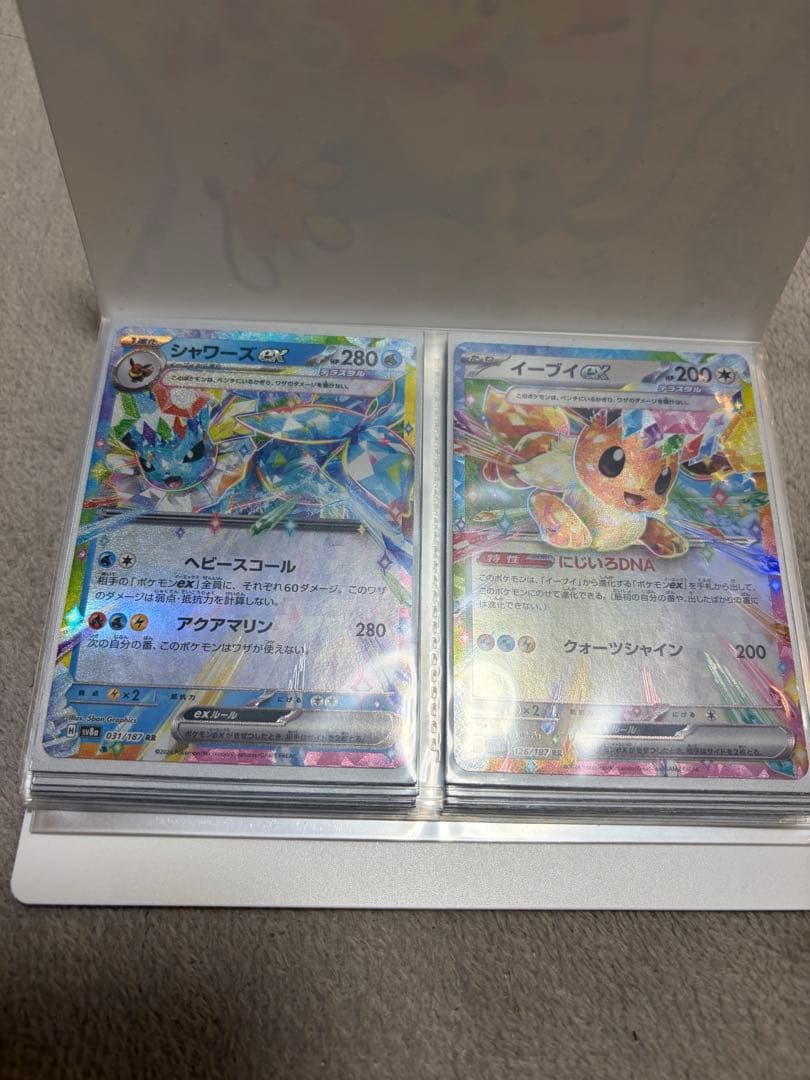 ポケモンカード　ポケキュンミニファイル+ブイズ数枚+そらをとぶピカチュウV