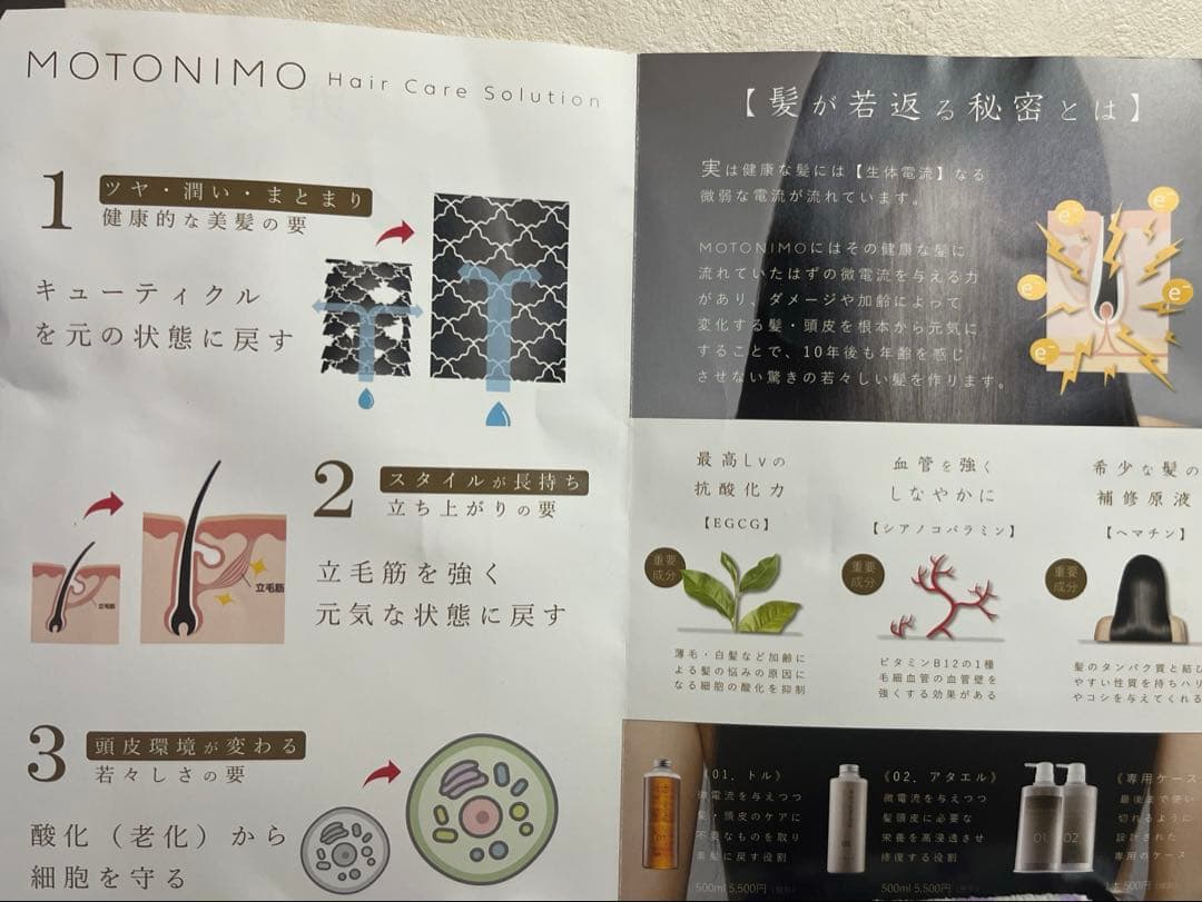 MOTONIMO ヘアケアソリューション 01 02 セット
