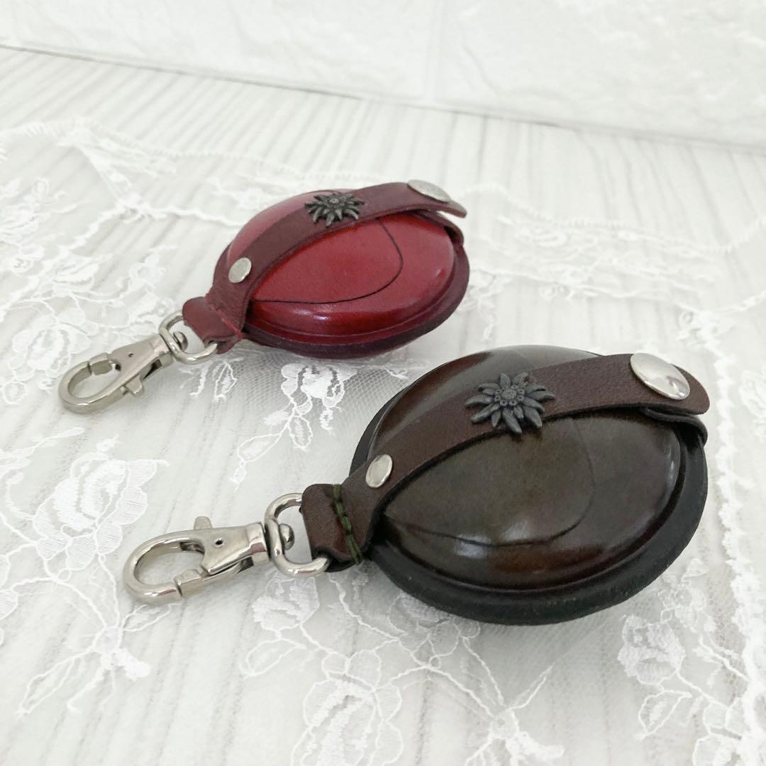◆新品/未使用 ドイツ製 本革 ケース フック付き ドイツ職人 手作り