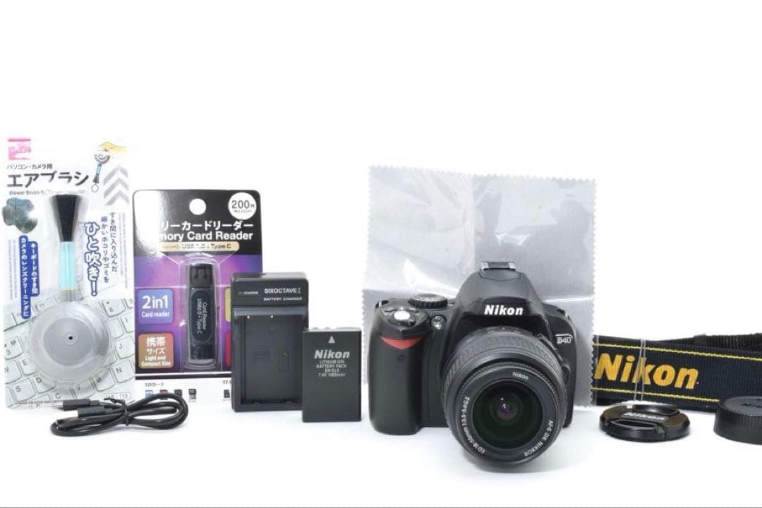 ✨Nikon D40✨デジタル一眼レフ 動作確認済み 軽量 初心者向け