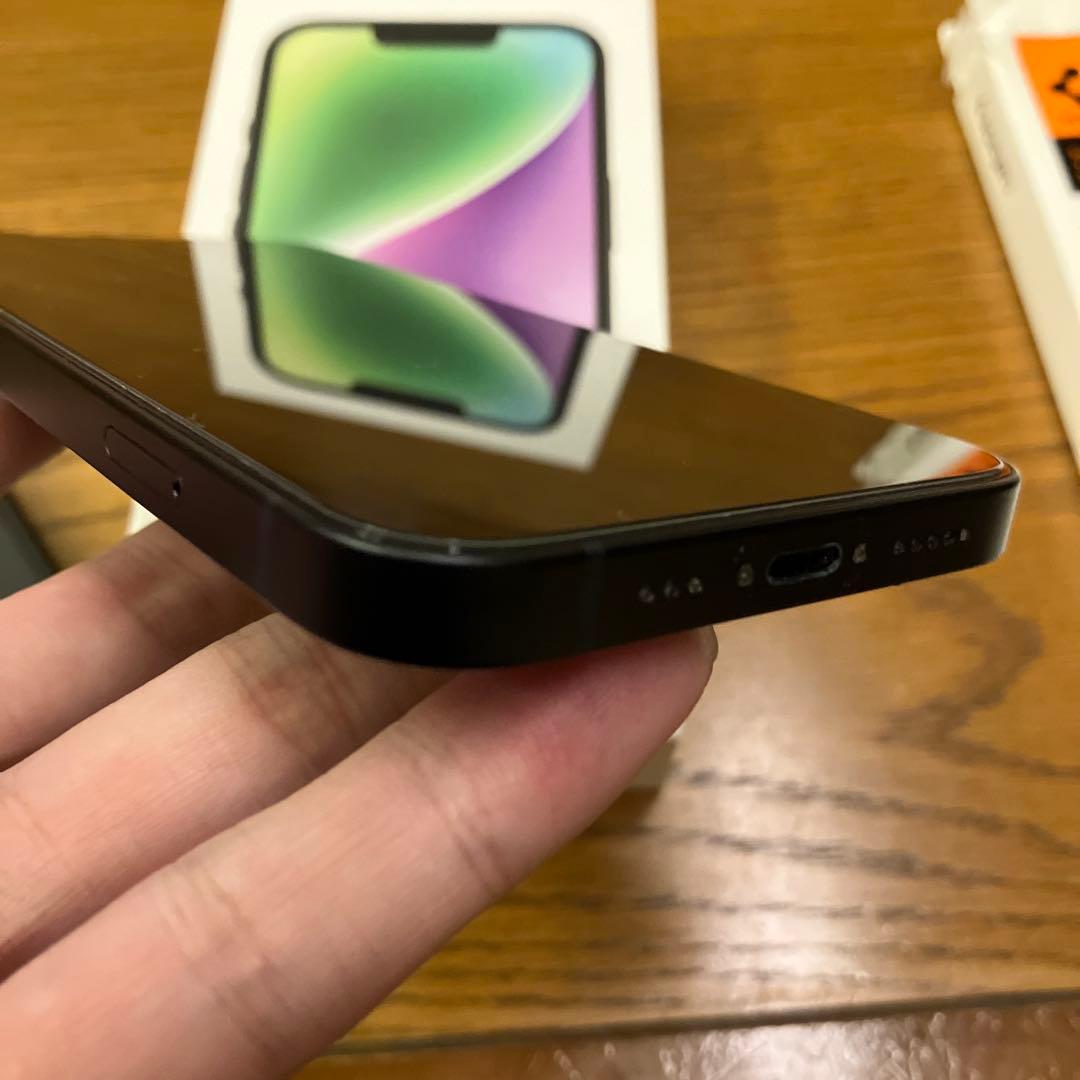 iPhone 14 ミッドナイト 128GB + ケース+保護フィルム