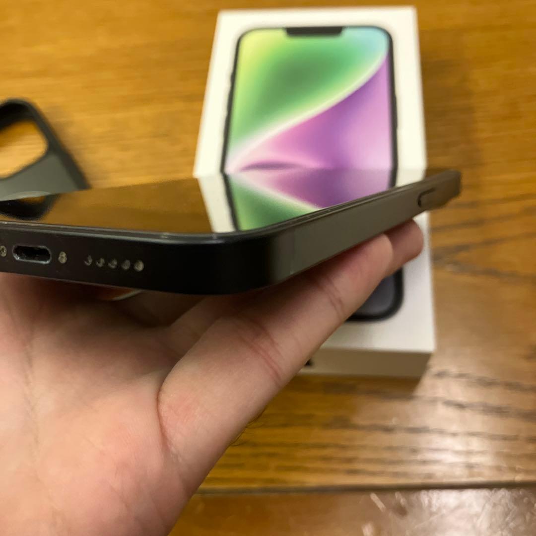 iPhone 14 ミッドナイト 128GB + ケース+保護フィルム