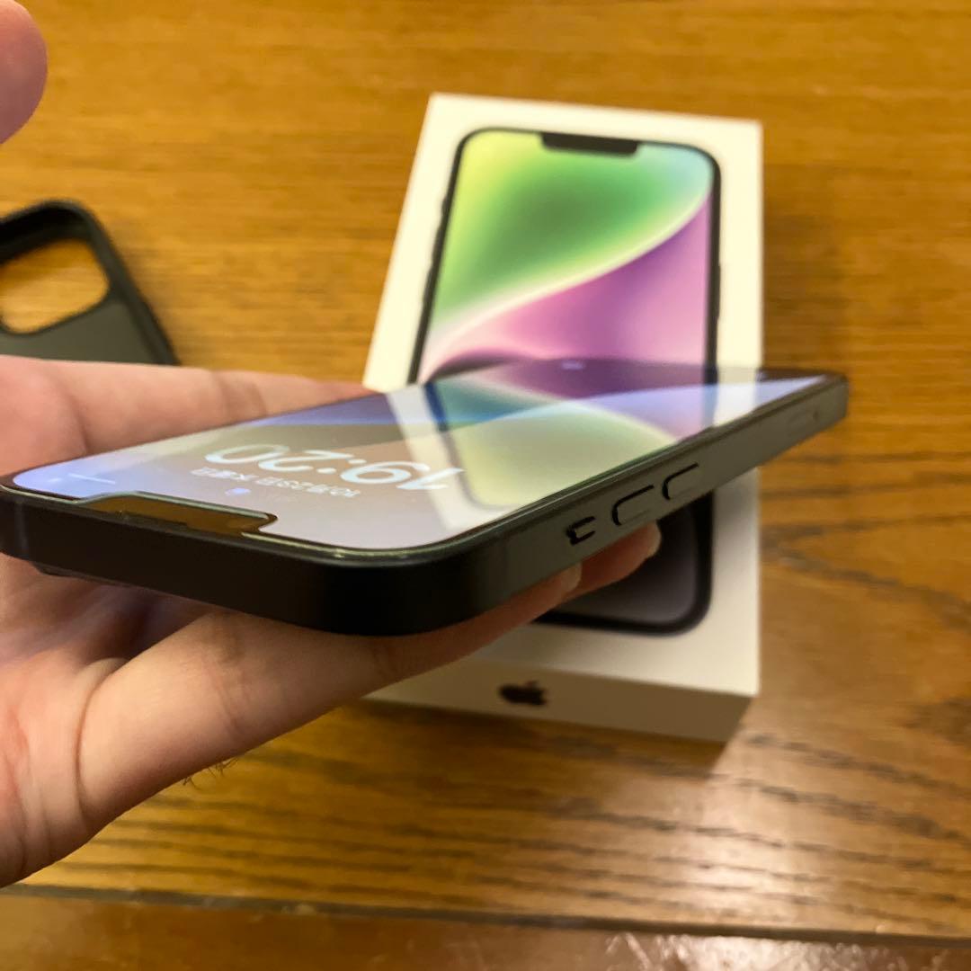 iPhone 14 ミッドナイト 128GB + ケース+保護フィルム