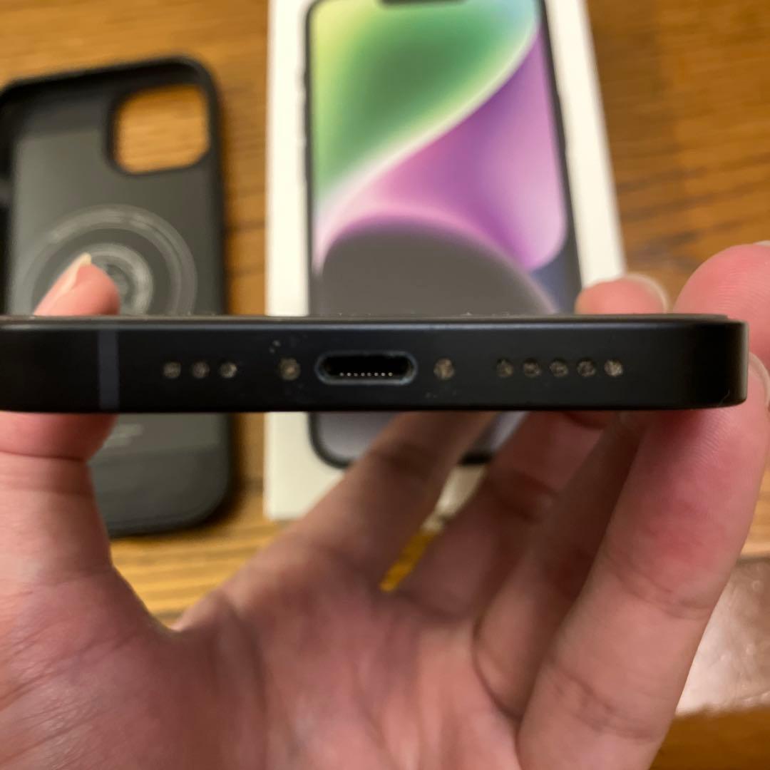 iPhone 14 ミッドナイト 128GB + ケース+保護フィルム