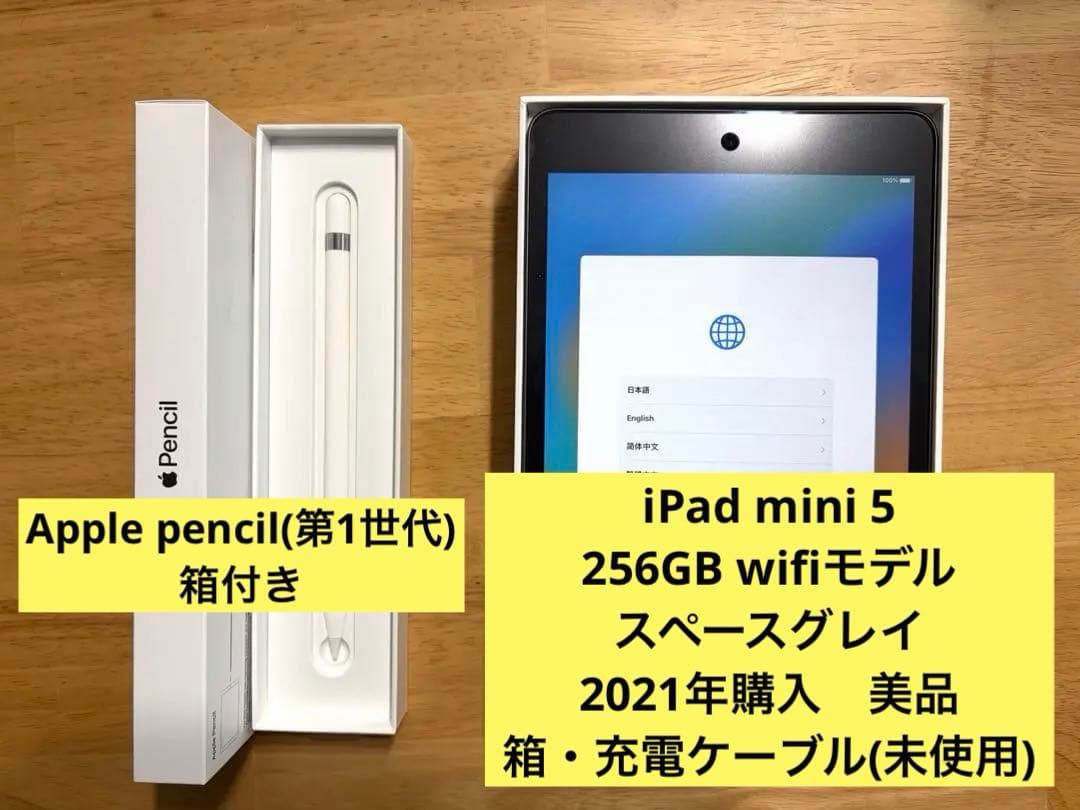 iPad mini(第5世代) 256GB Apple pencil(第1世代)