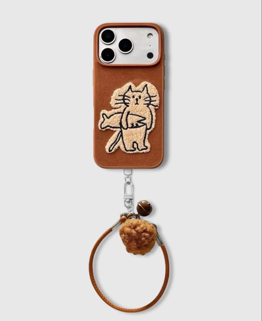 【STICKY ZOO 】子猫と魚の入れ物 iPhone 16