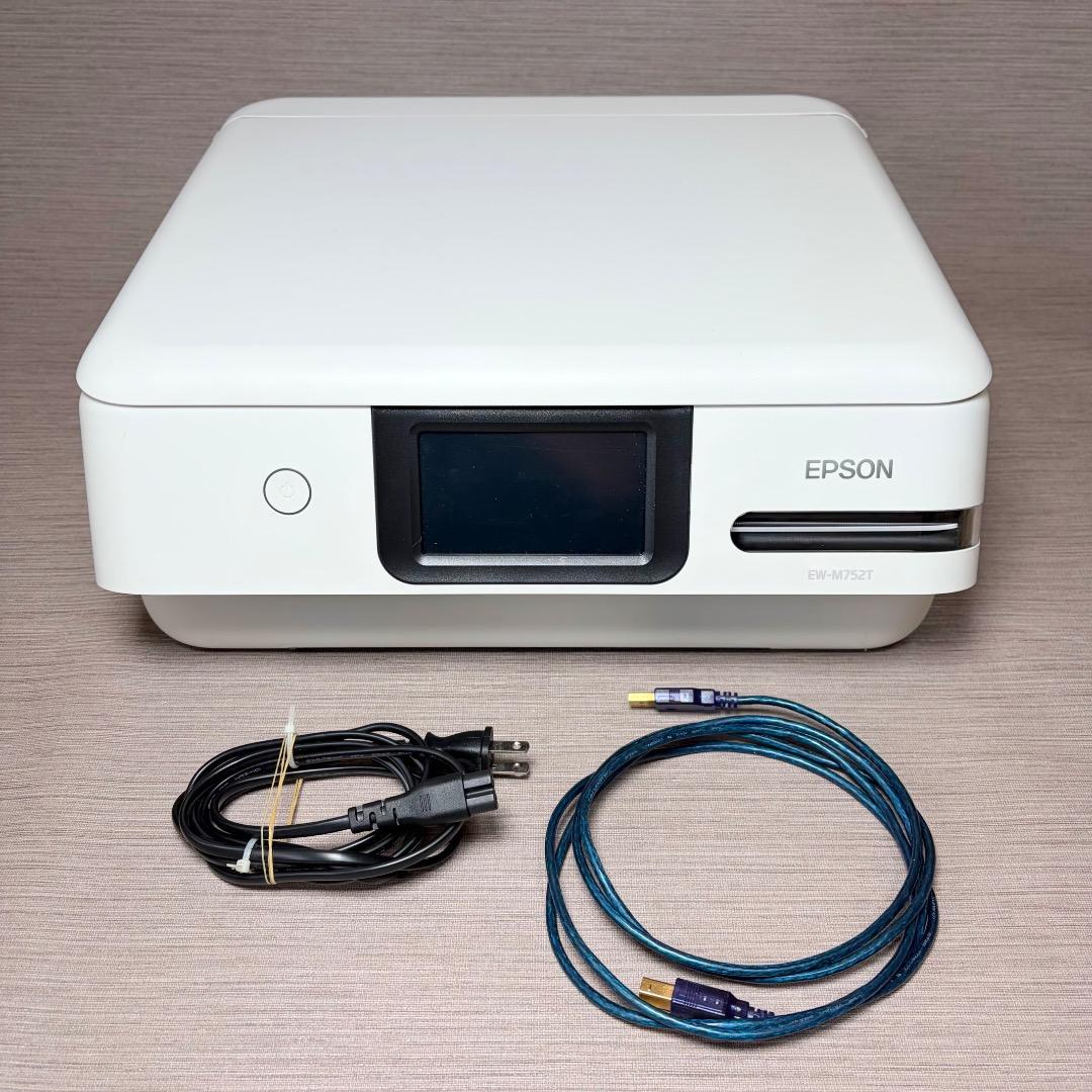 訳あり 外観美品✨エプソン EW-M752T エコタンク搭載 複合機 ホワイト