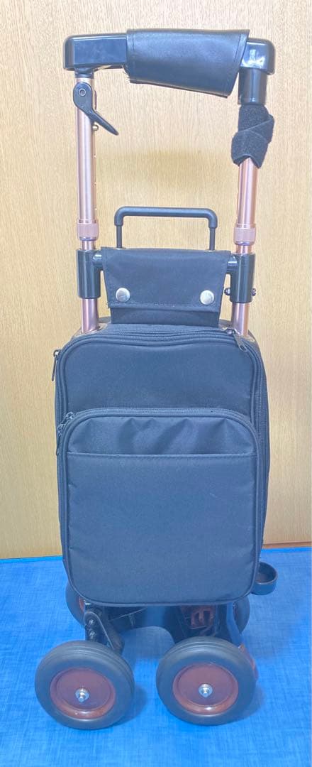 ☆ キャリーステッキライト168 シルバーカー 黒 介護用品 ショッピングカート