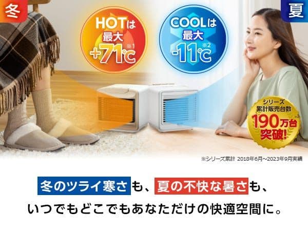 美品 ここひえホットプラス ホット＋ JHP01