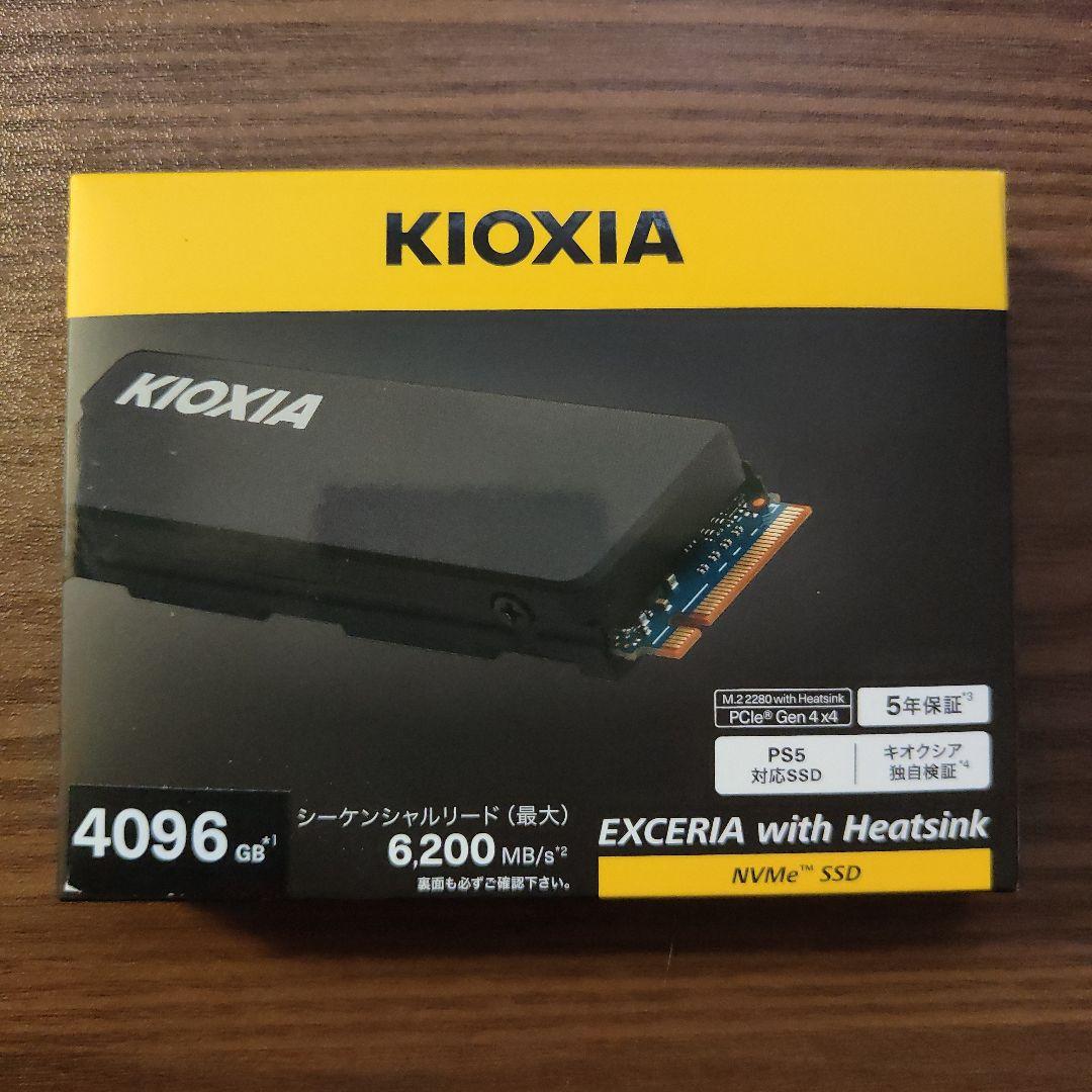 内蔵型SSD KIOXIA EXCERIA with heatsink 4TB PS5