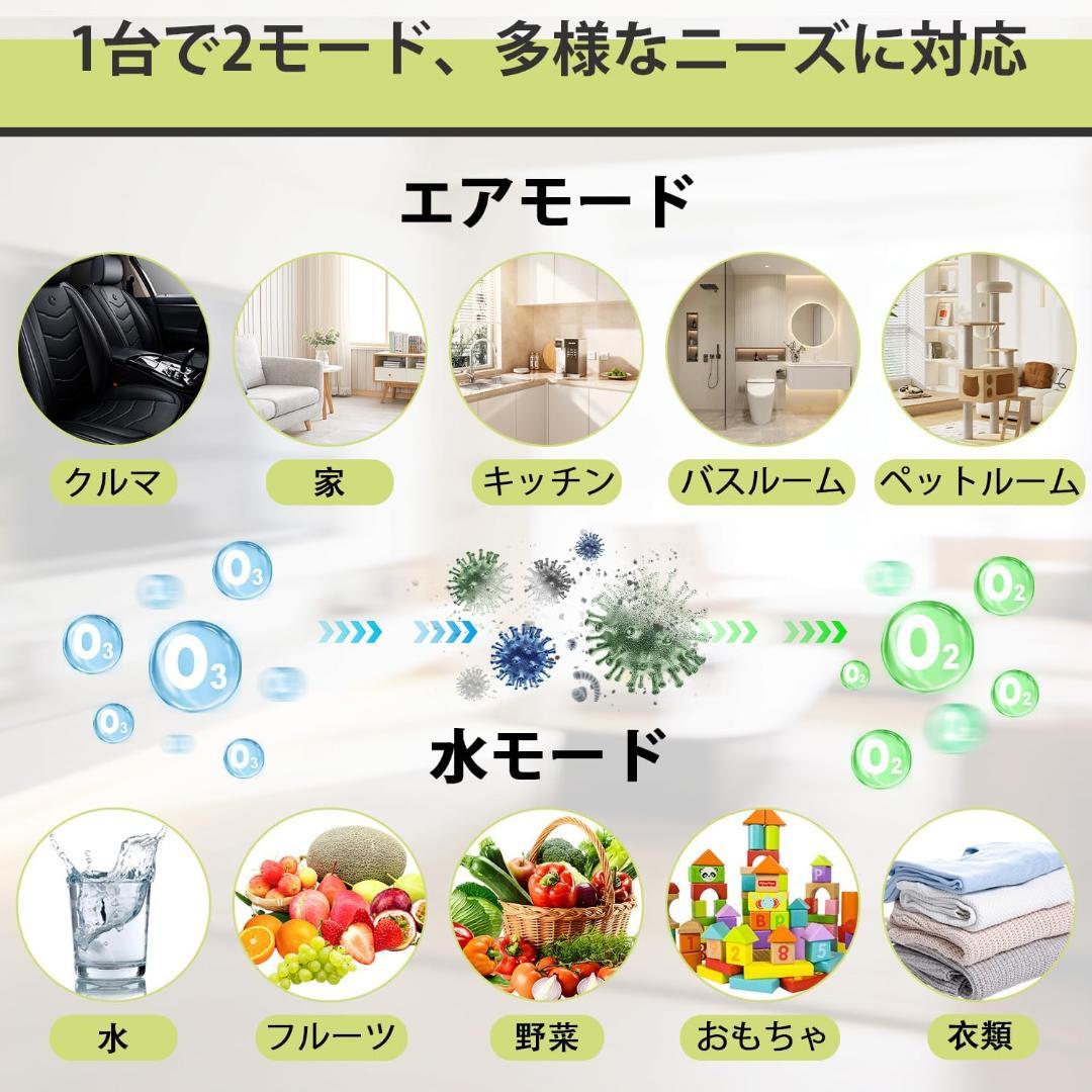 新品！オゾン発生器 空気清浄&水処理対応2モード65000mg/h脱臭機