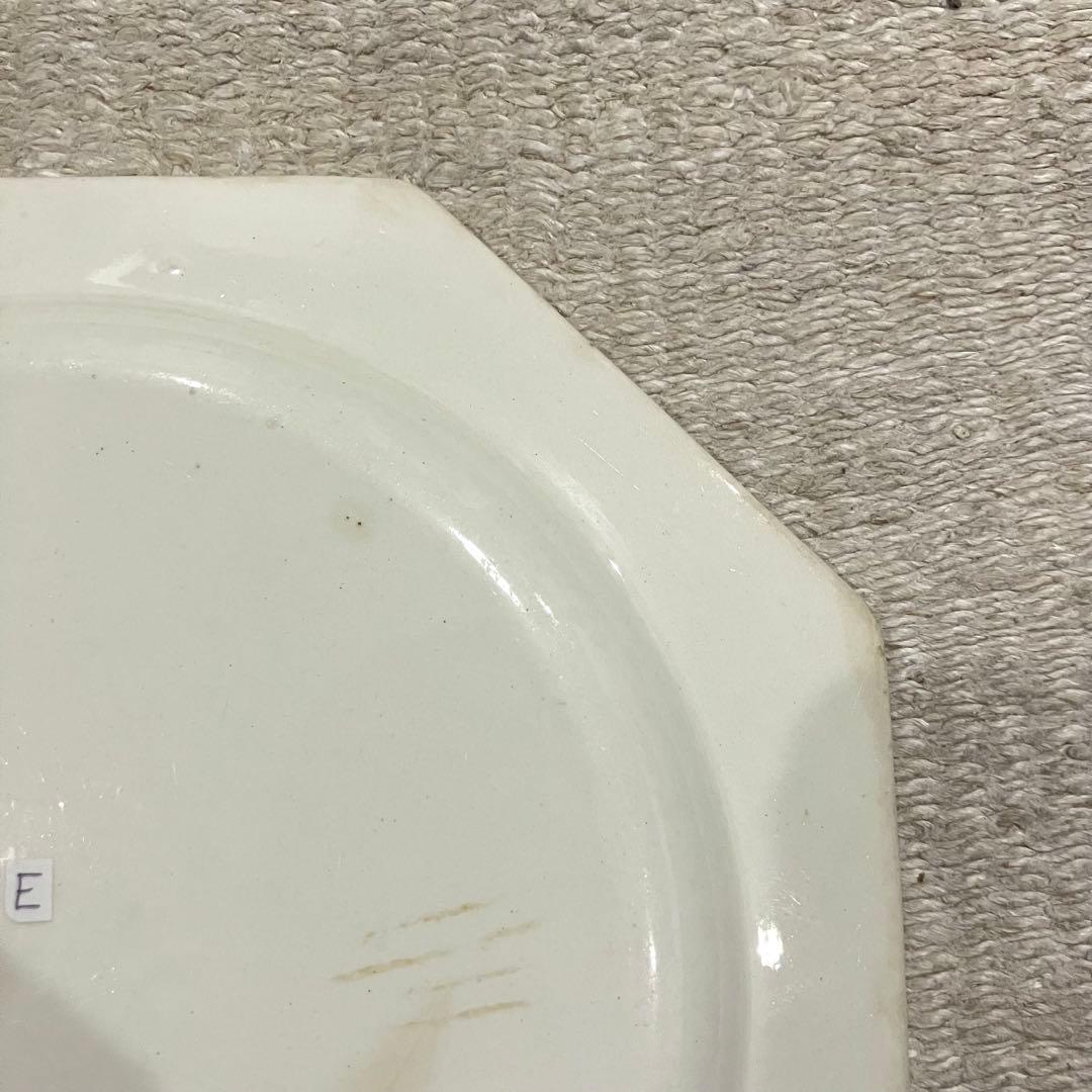 E＊クレイユ モントロー オクトゴナル 皿 20.5cm アンティーク