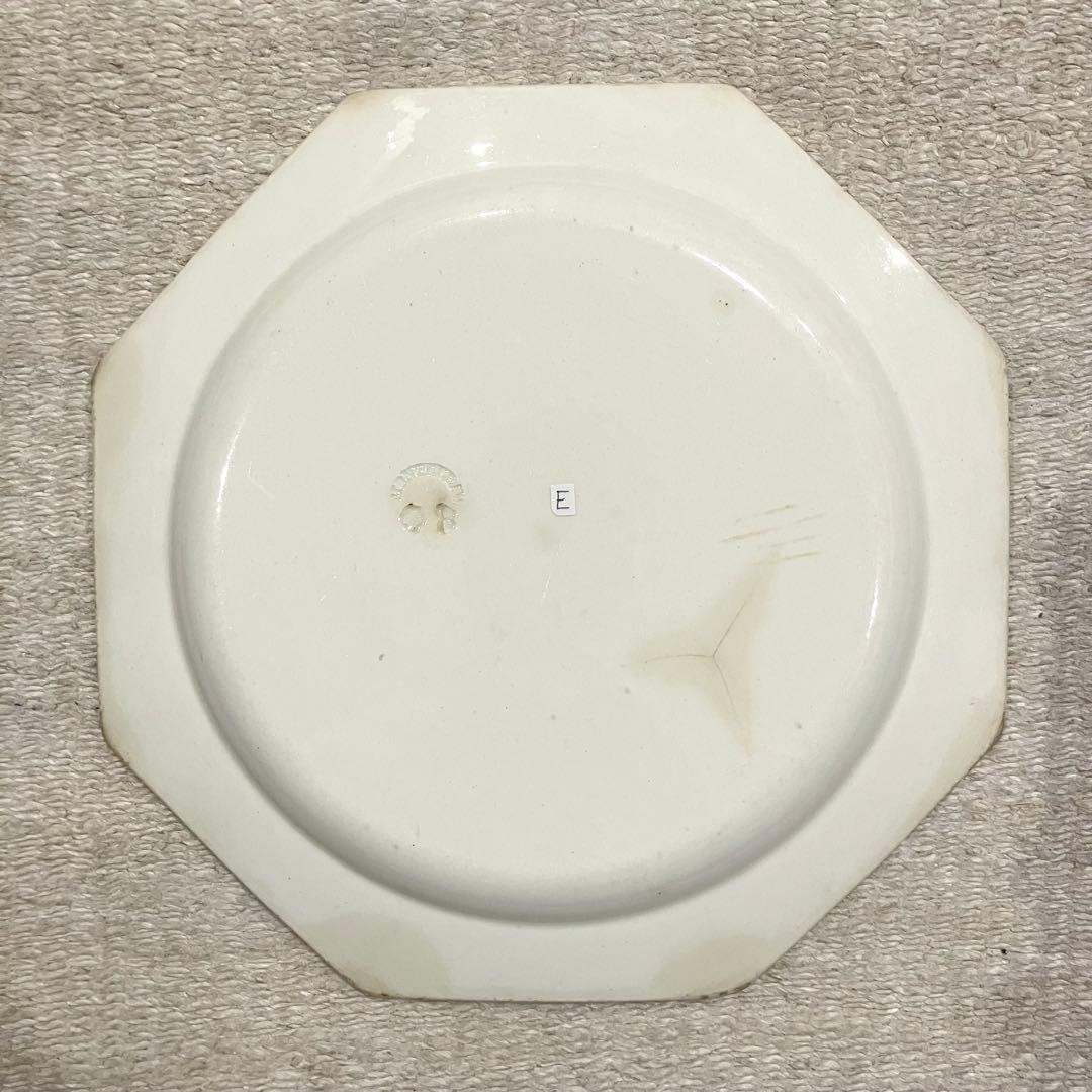 E＊クレイユ モントロー オクトゴナル 皿 20.5cm アンティーク