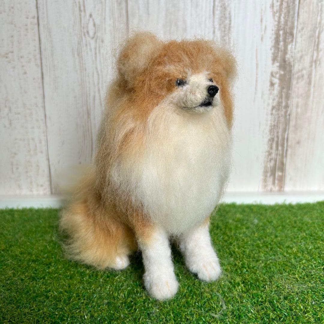 羊毛フェルト【秋田犬　長毛種】犬　オーダー　※他の犬種もオーダー受付中です