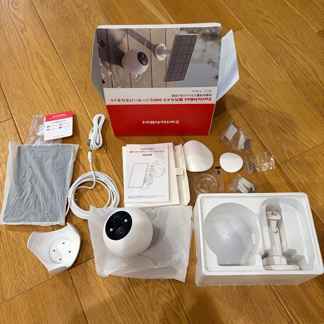 SwitchBot 屋外カメラ3MPとソーラーパネルセット