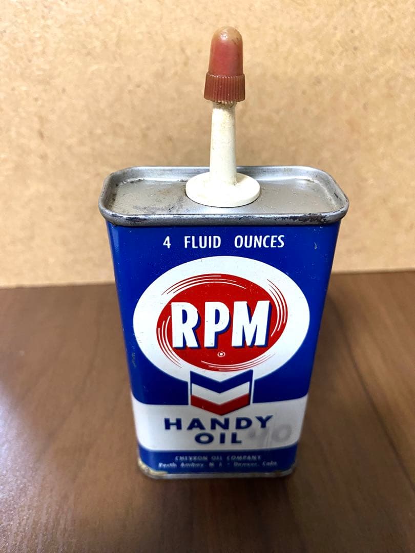ヴィンテージ RPM オイル缶 1950s Chevron Handy Oil