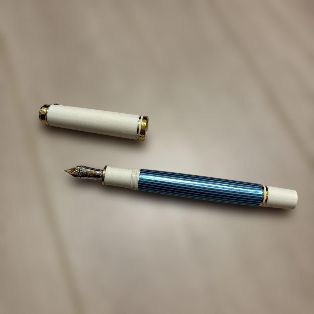 Pelikan ペリカン万年筆スーベーレーンターコイズEF・インクはおまけ