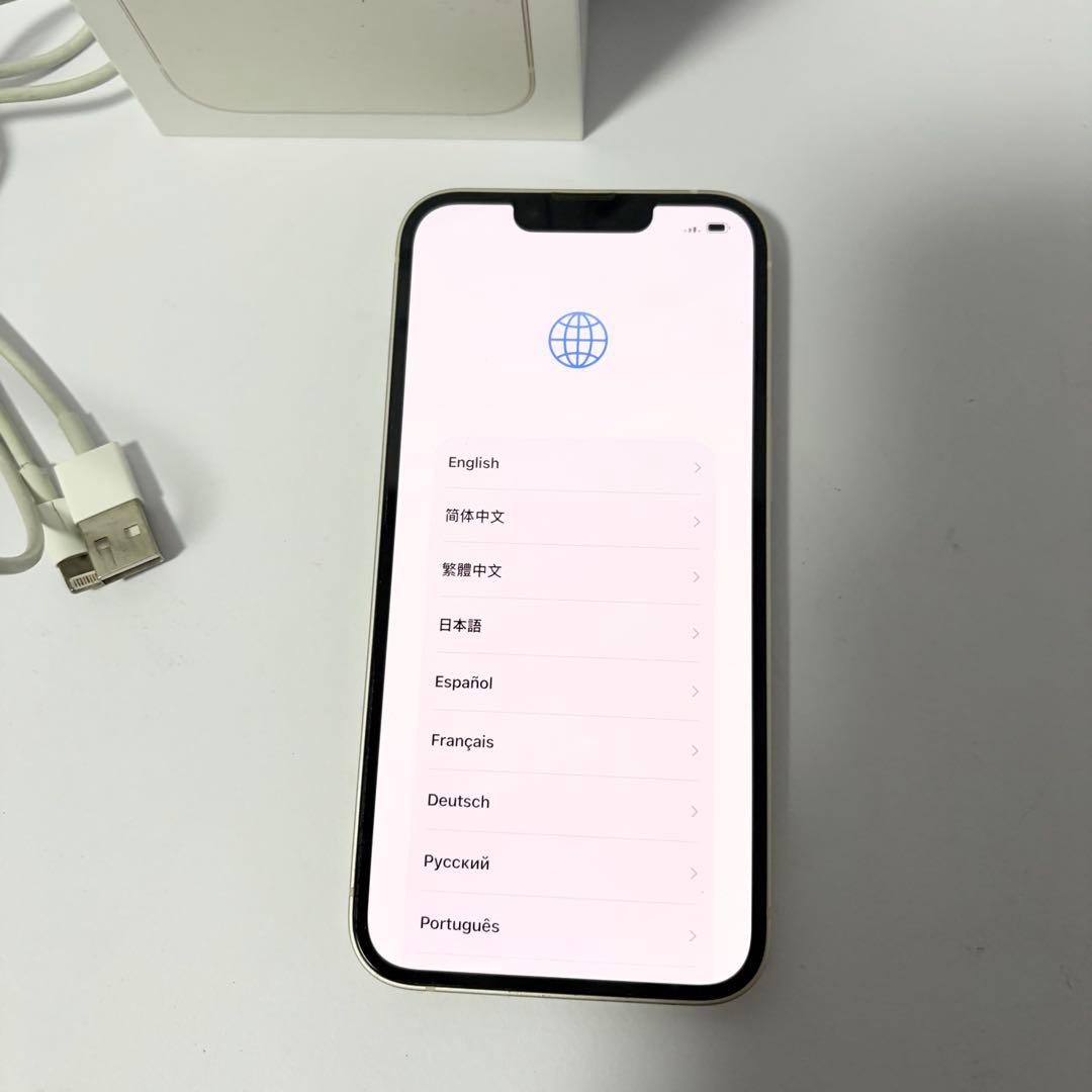 iPhone13 128GB SIMフリー バッテリー残量86% ホワイト
