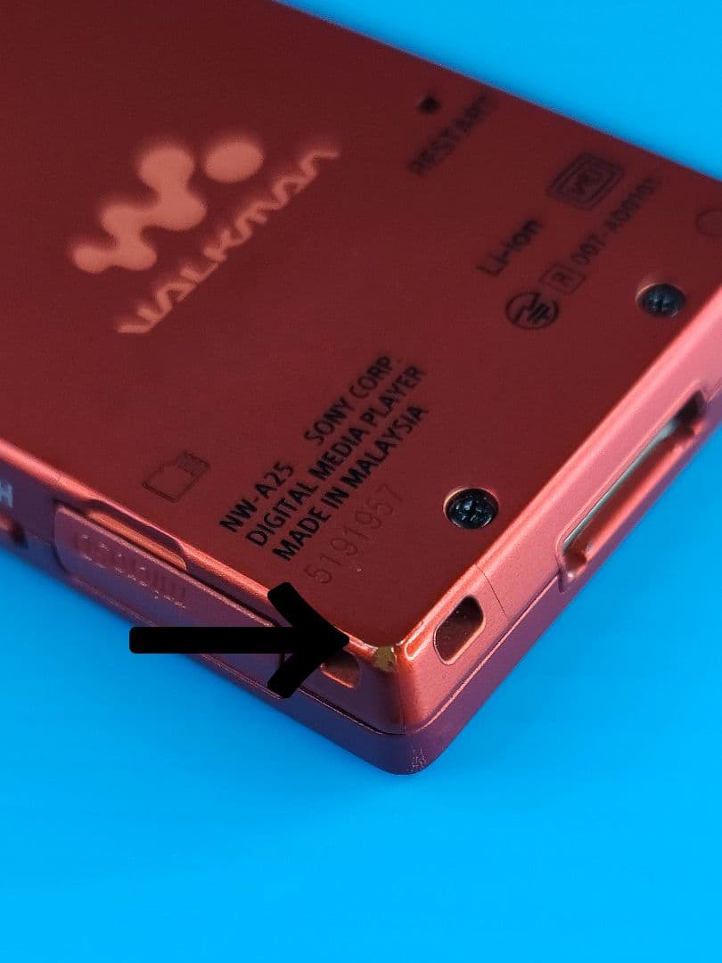 【Hi-Res】SONY WALKMAN NW-A25（R）シナバーレッド