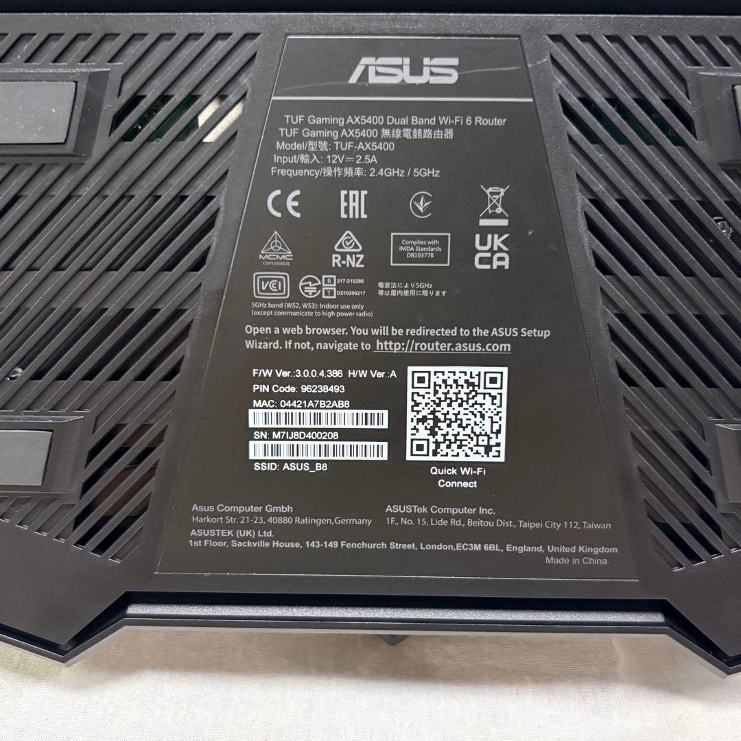 花*火様 ASUS TUF GAMING AX5400 無線LANルーター