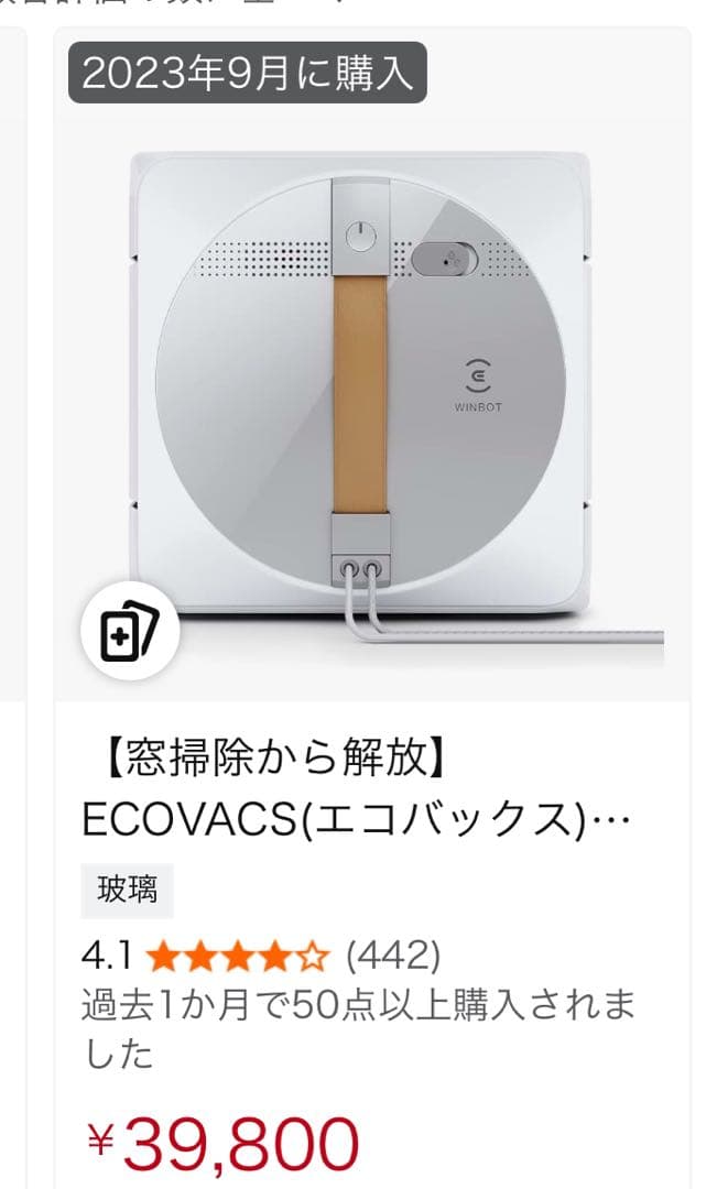 掃除機・クリーナー Ecovacs WINBOT WM PRO